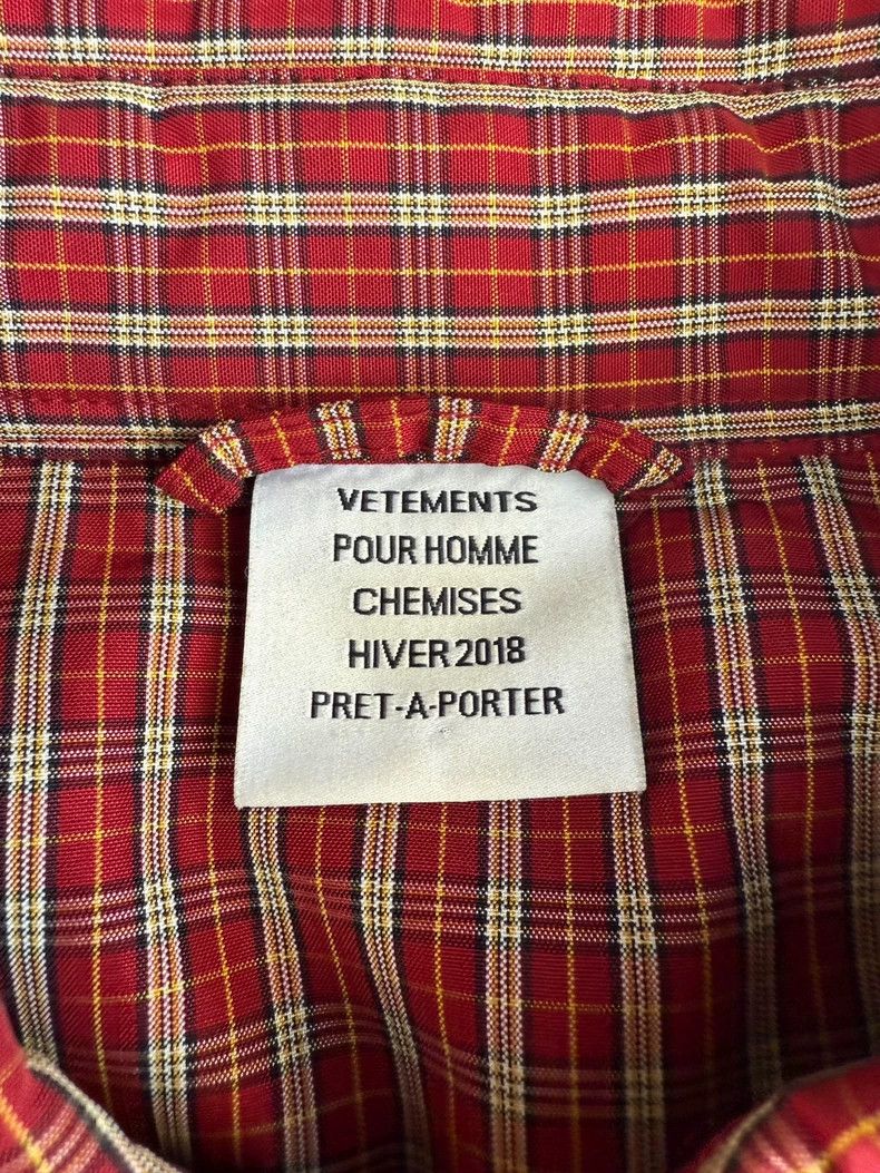 Vetements Vetements 17AW padded plaid shirt 2504-Nextarrow Size US M / EU 48-50 / 2 - 4 Thumbnail