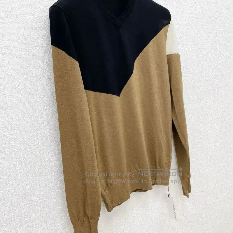 Neil Barrett NeIL BarreTT Color Block Wool Sweater . Size US L / EU 52-54 / 3 - 4 Thumbnail