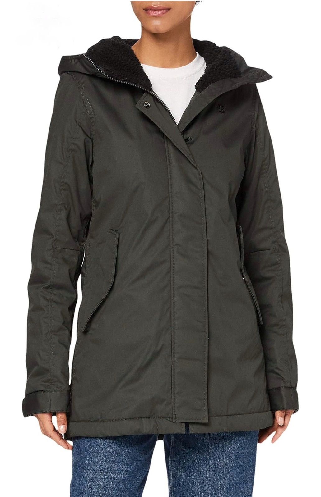 G-Star Women’s G-Star Raw Rovic Slim Teddy Parka Green Size: M Size M / US 6-8 / IT 42-44 - 2 Thumbnail