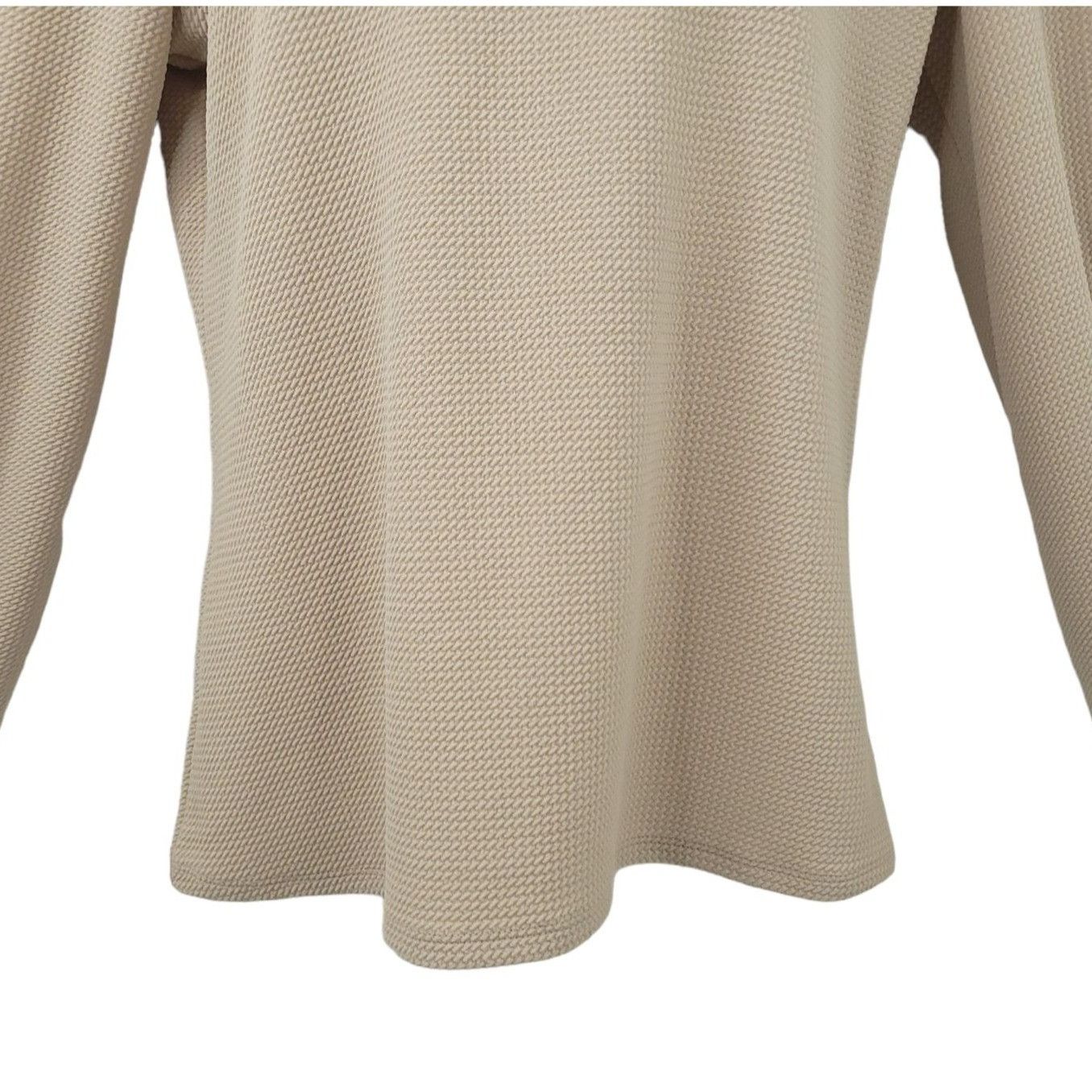 Express Express Top Womens M Waffle Textured Knit Fairycore Coquette Size M / US 6-8 / IT 42-44 - 6 Thumbnail