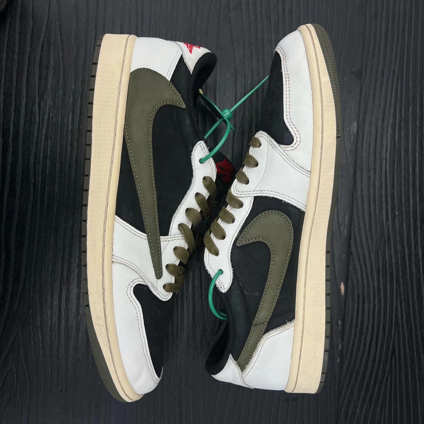 Nike Air Jordan 1 Low TS Olive Barbed Wire 5.0 45 Box NM Size US 12 / EU 45 - 2 Thumbnail