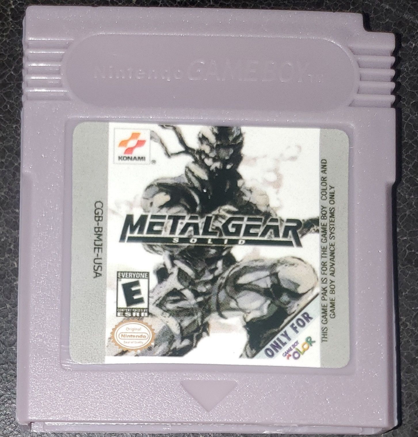 Nintendo Metal Gear Solid GBC Video Game Catridge Gameboy Color Size ONE SIZE - 1 Thumbnail