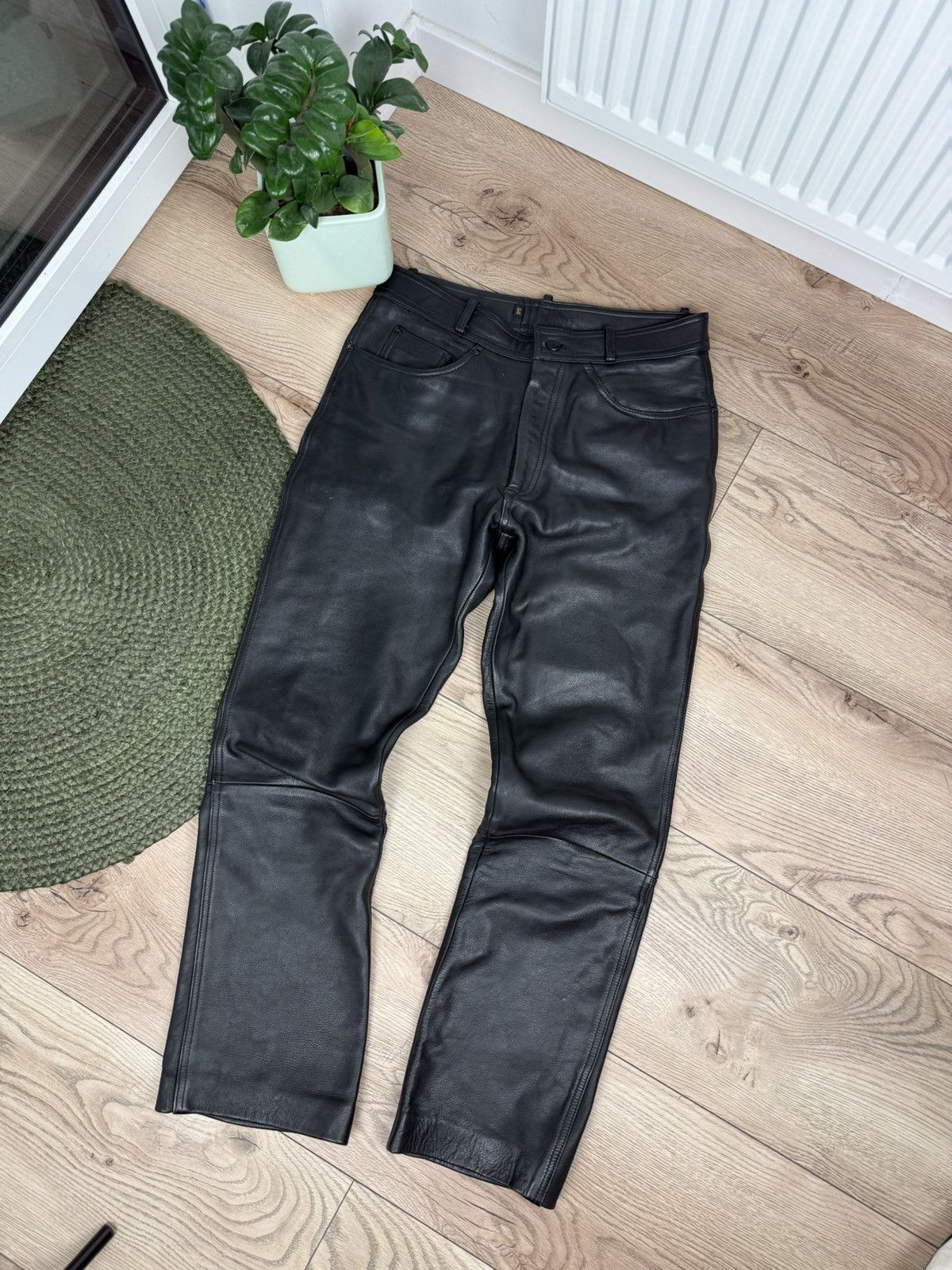 Leather × Vintage Vintage IXS Leather Pants Black Riding Y2K Archival Size US 36 / EU 52 - 1 Thumbnail