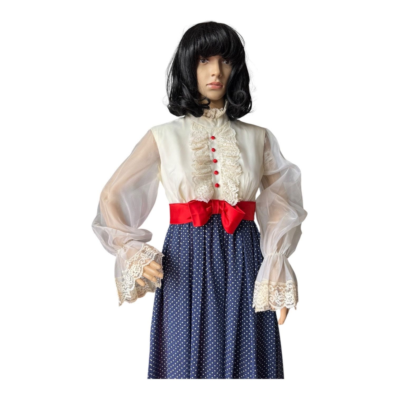 Vintage 1900s Vtg Edwardian Style Mary Poppins Dress small- medium Size S / US 4 / IT 40 - 16 Thumbnail
