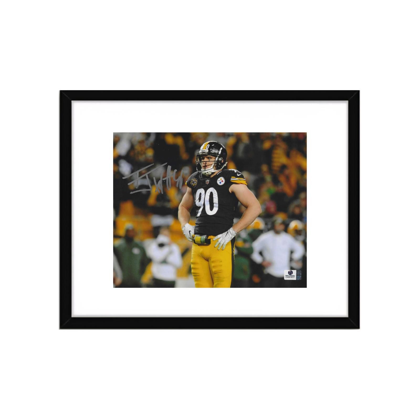 Other T.J. Watt Pittsburgh Steelers Signed 8x10 Photo coa W/Frame Size ONE SIZE - 2 Thumbnail