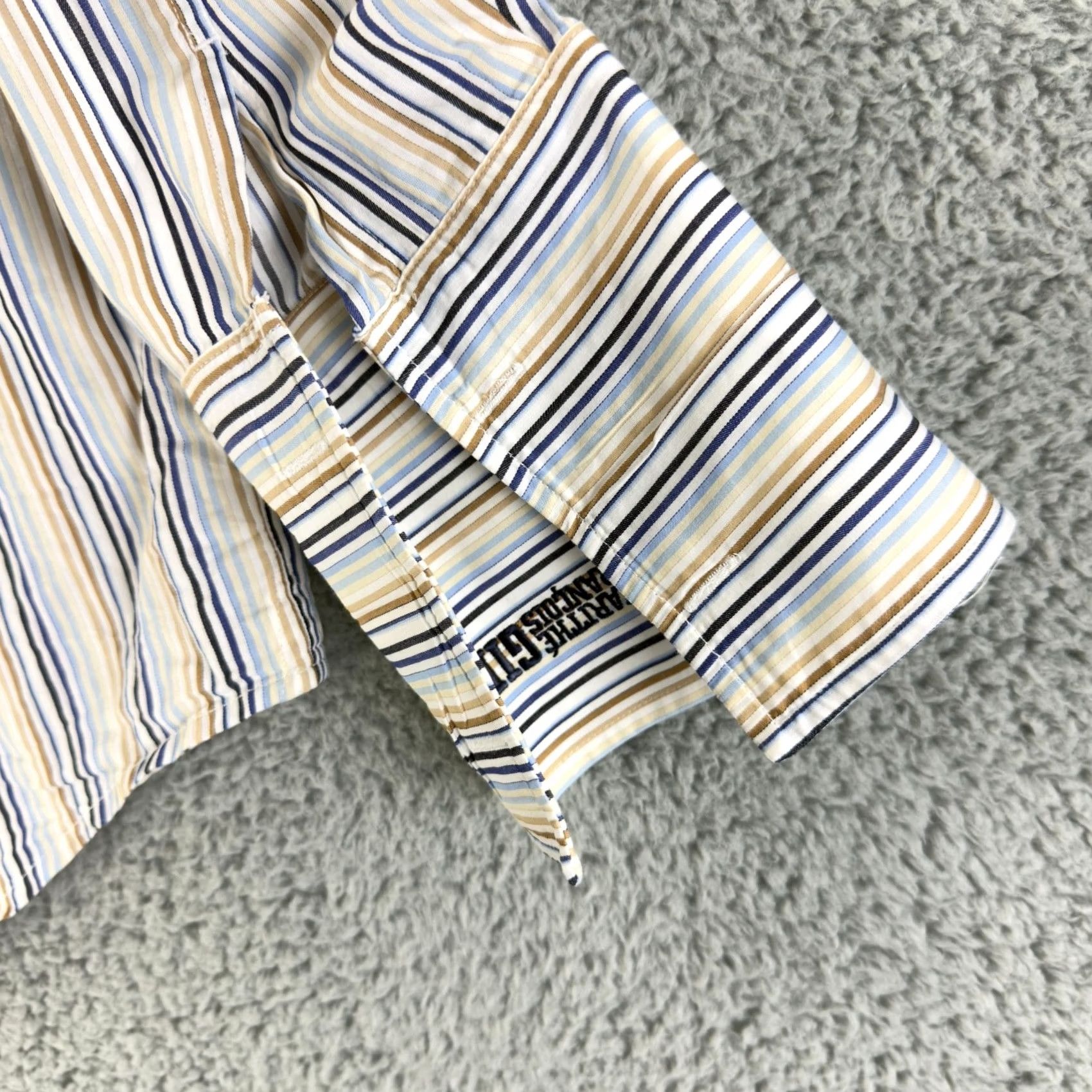 Vintage Marithe Francois Girbaud Button-Up Shirt Mens XXL Blue Stripe LS Size US XXL / EU 58 / 5 - 4 Thumbnail