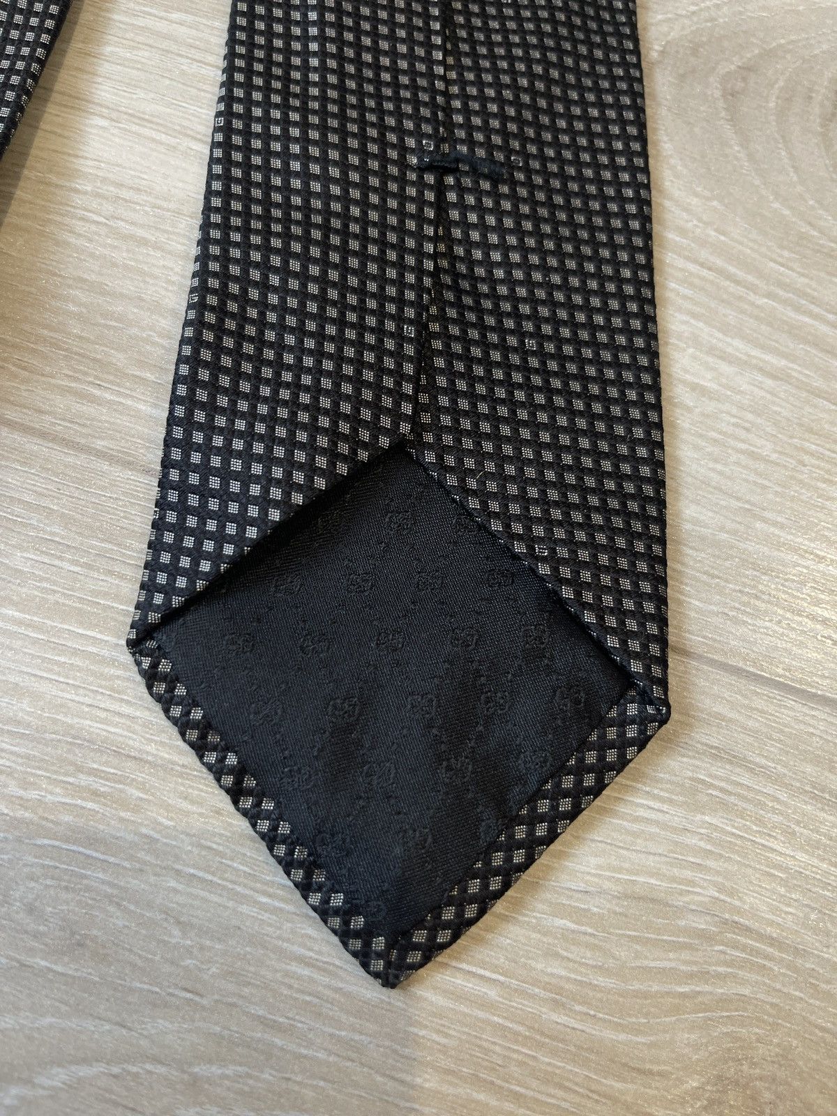 Gucci Gucci black Silk Tie Made In Italy Size ONE SIZE - 4 Thumbnail