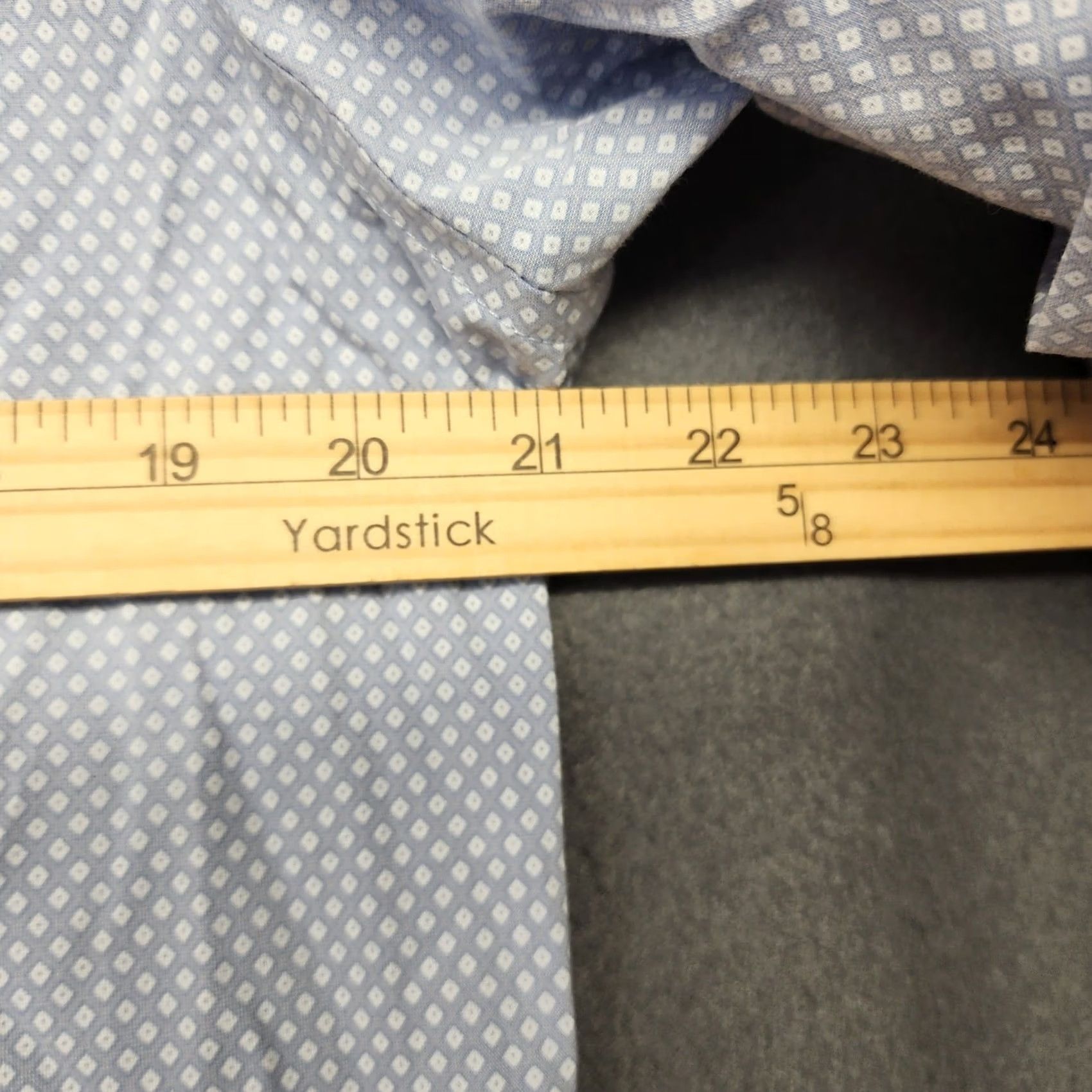 Banana Republic Banana Republic Shirt Mens Medium Slim Fit Blue Geometric Soft Wash Stretch Size US M / EU 48-50 / 2 - 4 Thumbnail