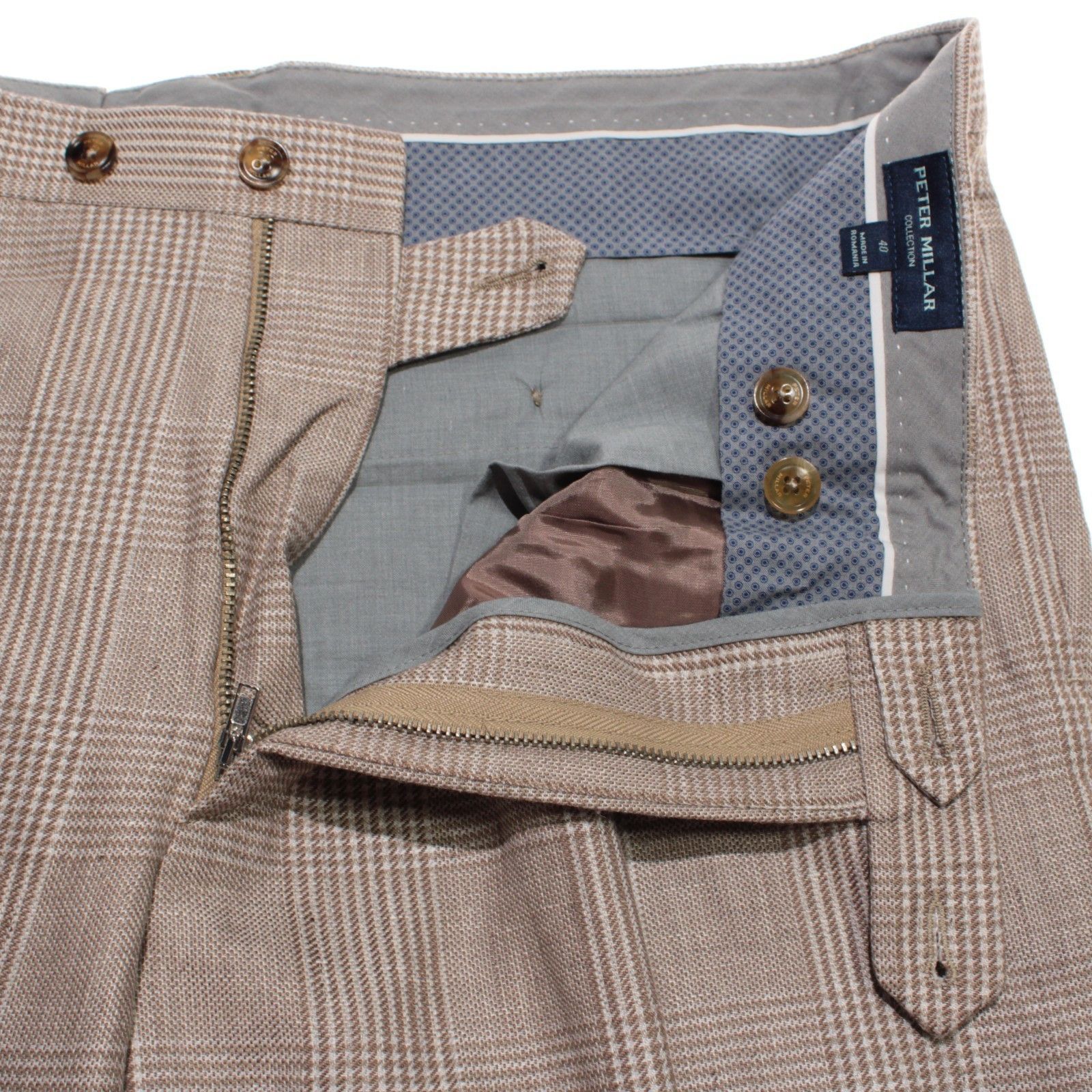 Peter Millar Peter Millar New with tags Dress Pants Size 40 US In Brown Size US 40 / EU 56 - 3 Thumbnail