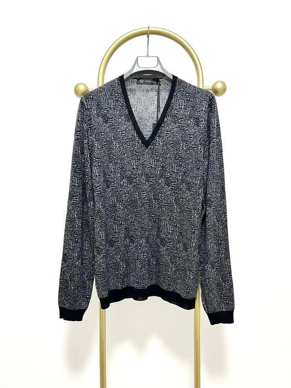 Versace Versace Multicolor Wool Long Sleeve Pullover Sweater 0089 Size US L / EU 52-54 / 3 - 1 Thumbnail