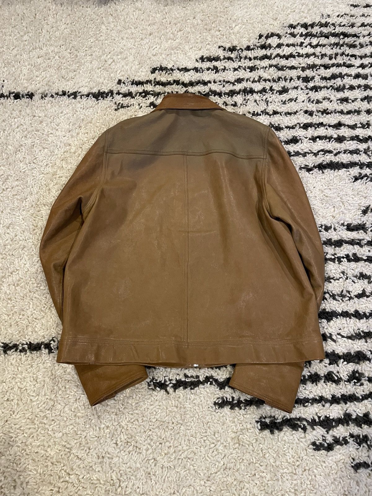 Rick Owens Rick Owens SS19 Mustard Brad Goat Leather Jacket (Babel) Size US L / EU 52-54 / 3 - 7 Thumbnail