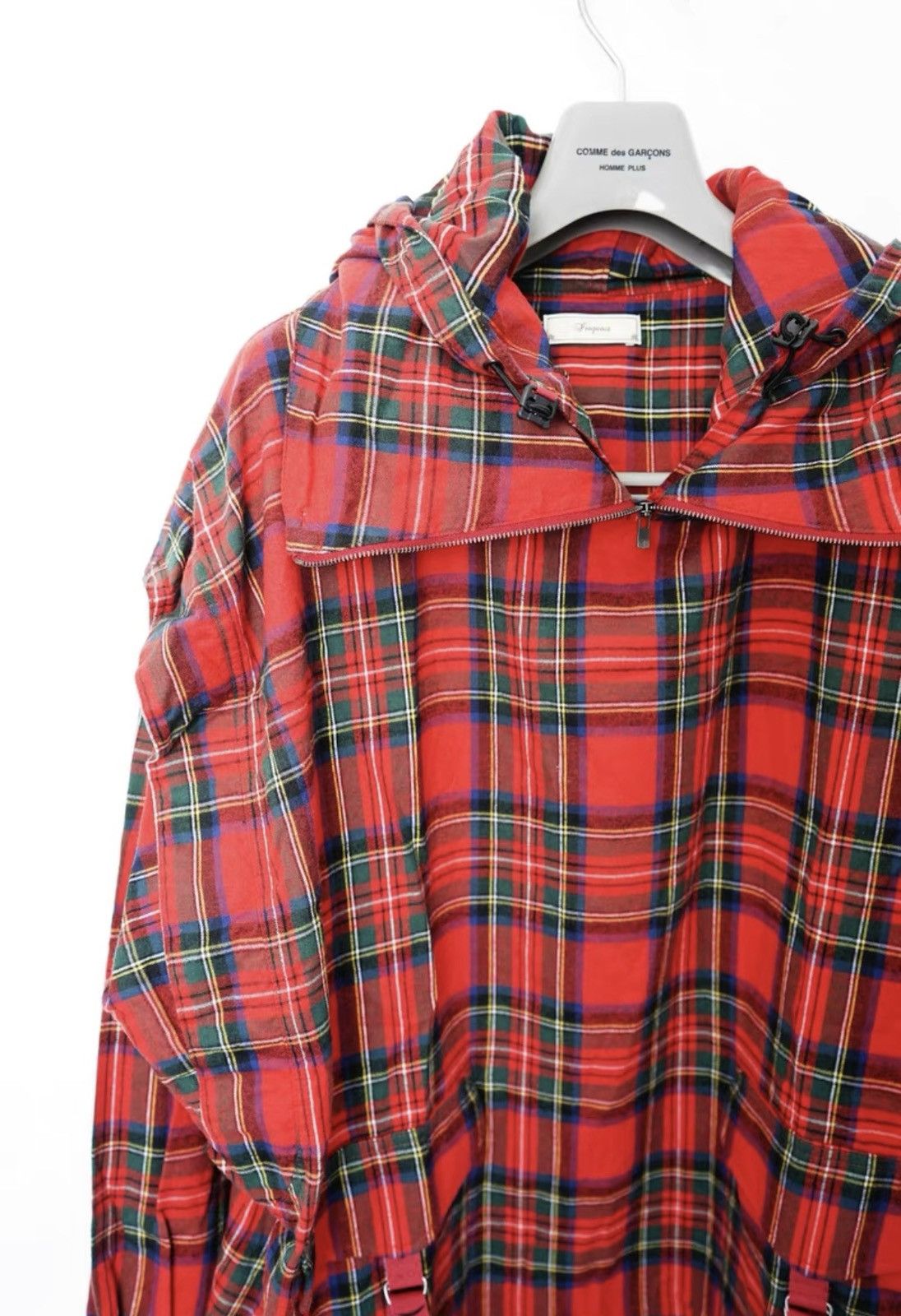 Iroquois Japan Iroquois Plaid Drawstring Sweatshirt Size US XS / EU 42 / 0 - 4 Thumbnail