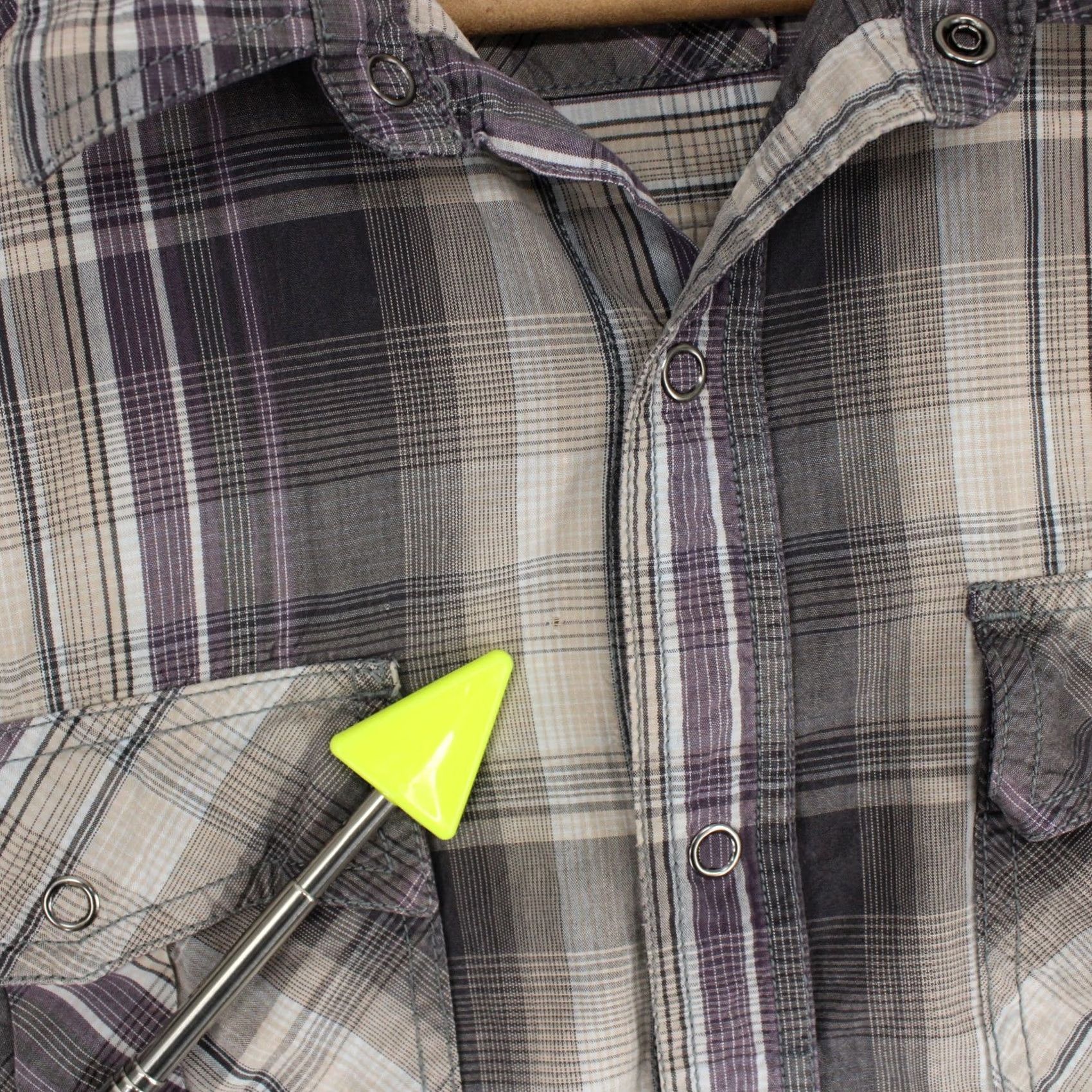 Prana Prana Shirt Mens L Gray Purple Plaid Snap Front Western Long Sleeve Outdoor Shirt Size US L / EU 52-54 / 3 - 3 Thumbnail