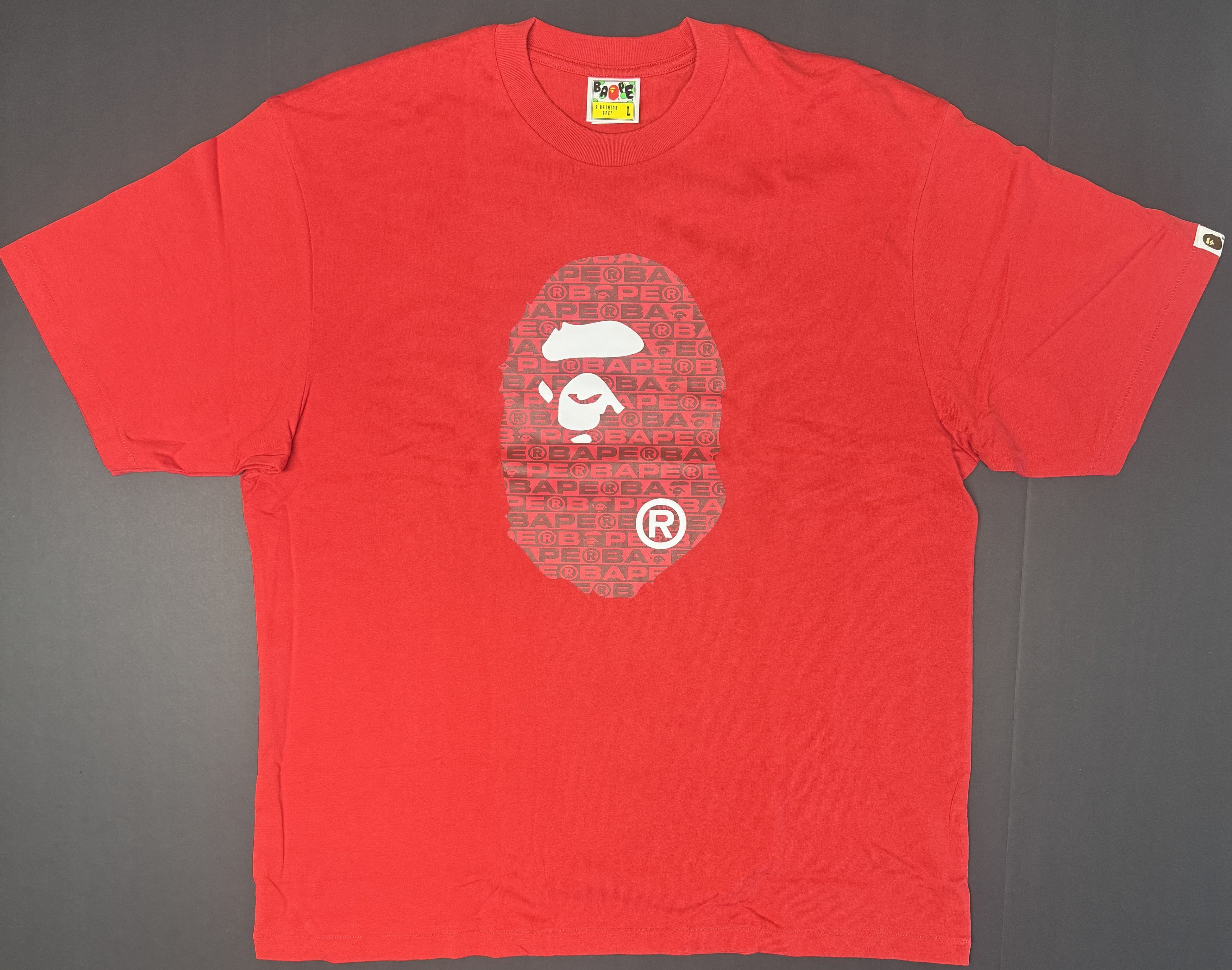 Bape BAPE Lux Sport Pattern Ape Head Relaxed Fit Tee Size US L / EU 52-54 / 3 - 1 Thumbnail