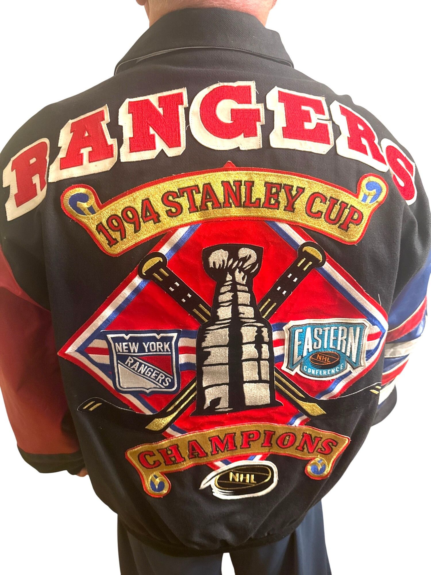 Jeff Hamilton 1994 NHL Rangers Stanley Cup Champions Jacket XL Jeff Hamilt Size US XL / EU 56 / 4 - 3 Thumbnail