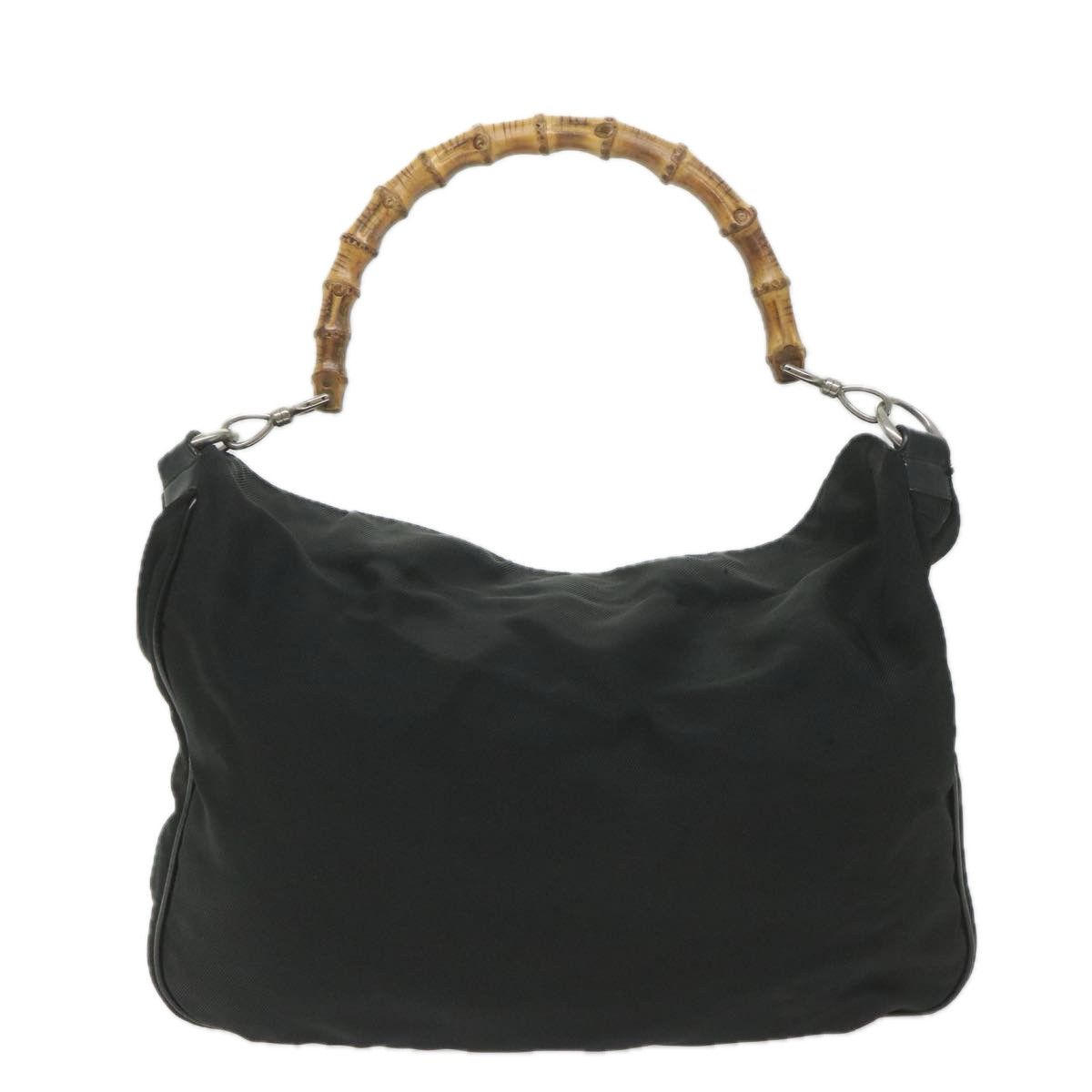 Gucci Bamboo Black Synthetic Shoulder Bag (Pre-Owned) Size ONE SIZE - 1 Thumbnail