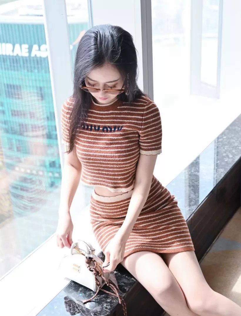 Miu Miu MIU MIU Brown Towel Stripe Knit SS 38 Size XS / US 0-2 / IT 36-38 - 9 Thumbnail