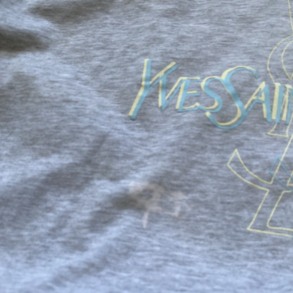 Yves Saint Laurent Vintage YSL T-Shirt Big Logo Spell Out Size US XL / EU 56 / 4 - 4 Thumbnail