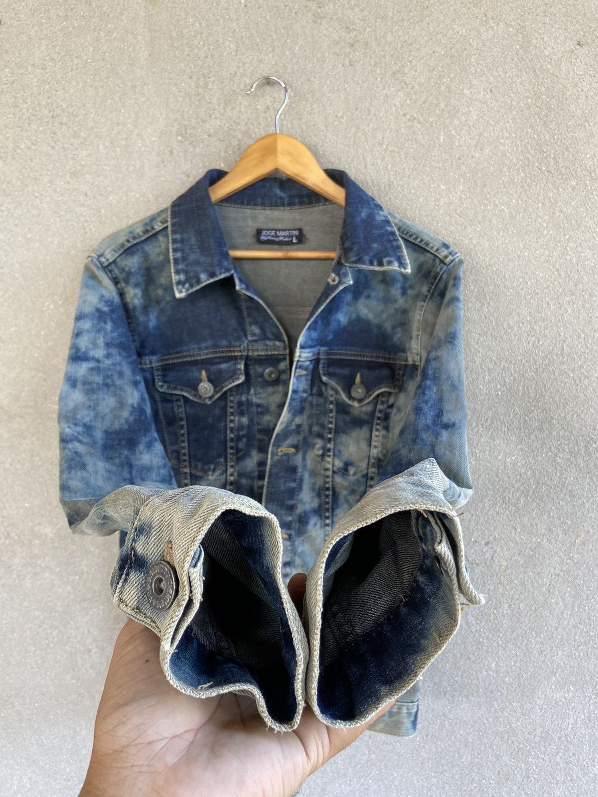 Vintage Vintage Joge Martin asid wash denim jacket Size L / US 10 / IT 46 - 4 Thumbnail