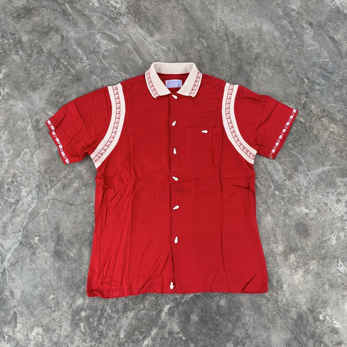 Vintage Vintage Houston Embroidery Rayon Bowling Shirt Size US M / EU 48-50 / 2 - 6 Thumbnail