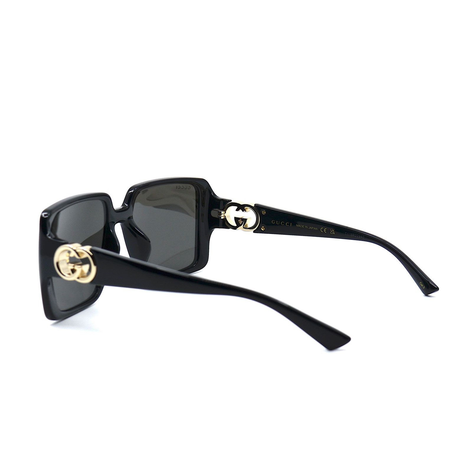 Gucci NEW Gucci GG1692SA Black Frame Dark Grey Lenses Sunglasses Size ONE SIZE - 5 Thumbnail
