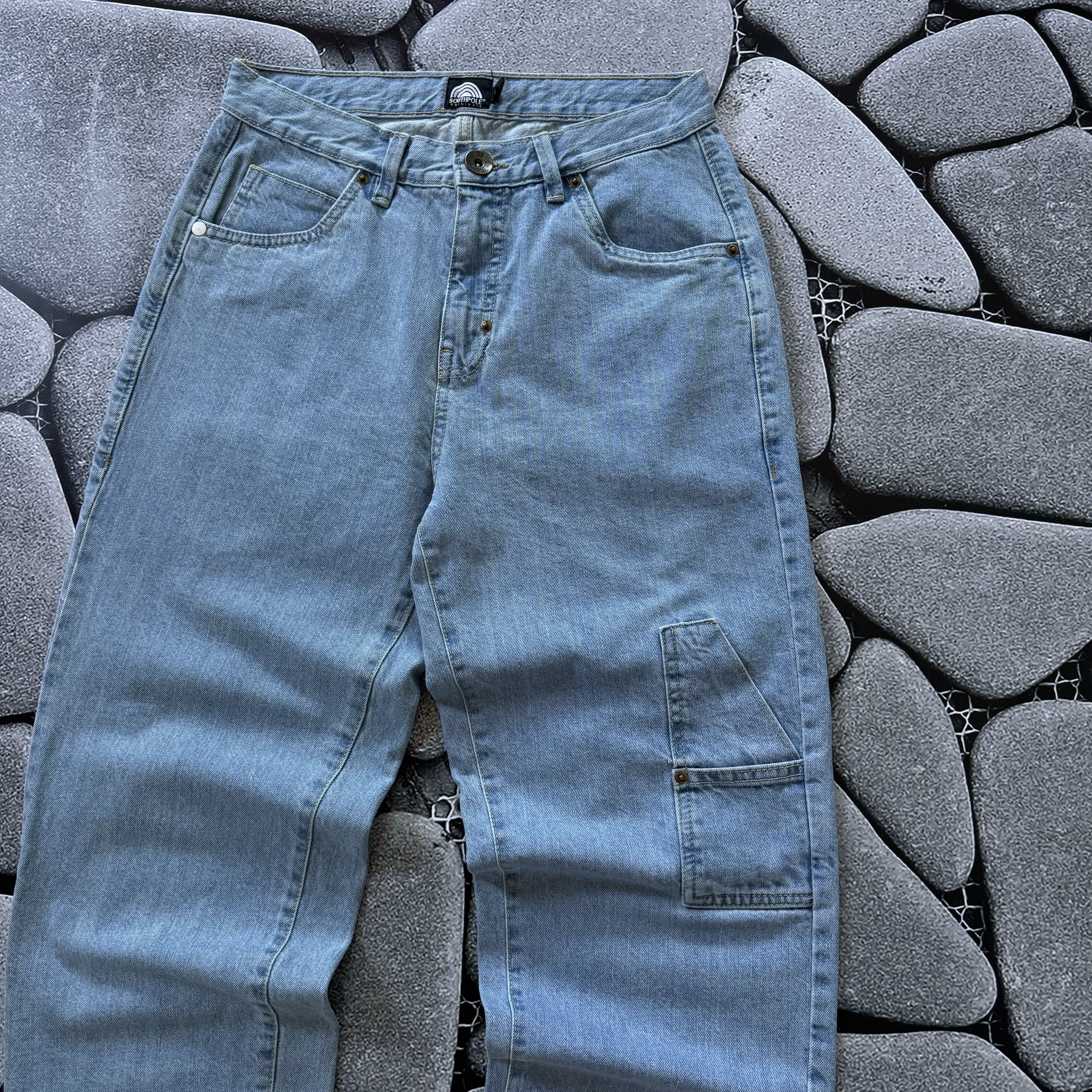 JNCO × Southpole × Vintage SOUTHPOLE BIG LOGO EMBROIDERED BAGGY DENIM PANT Y2K JEANS Size US 30 / EU 46 - 5 Thumbnail