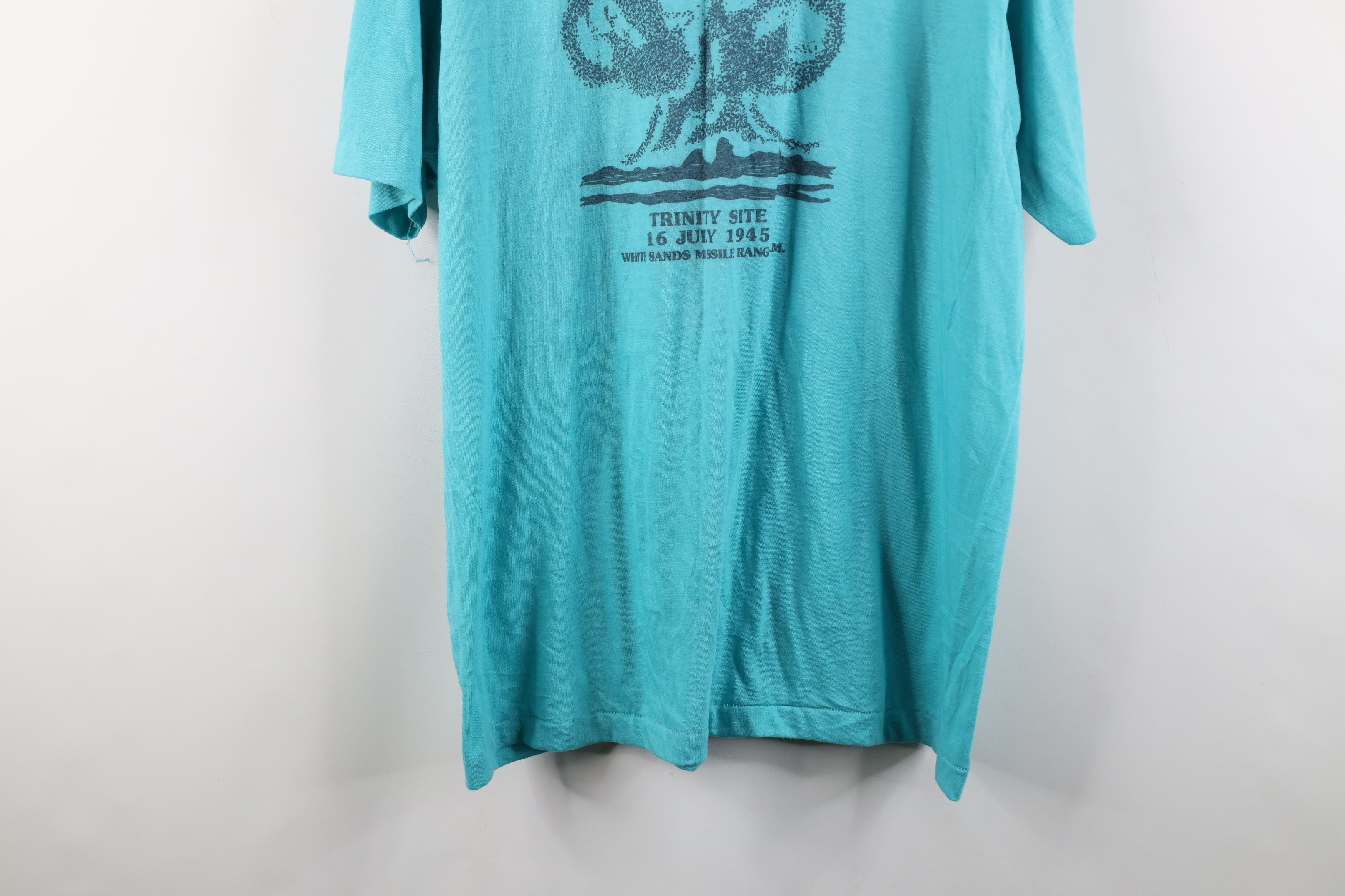 Vintage Vintage 70s Ground Zero White Sands Nuclear Bomb T-Shirt USA Size US XL / EU 56 / 4 - 15 Thumbnail