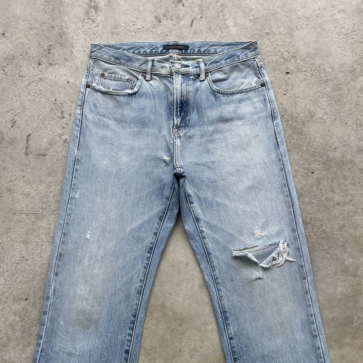 Japanese Brand W32 Vintage Japanese Wash Distressed Jeans Faded Denim Pants Size US 32 / EU 48 - 3 Thumbnail