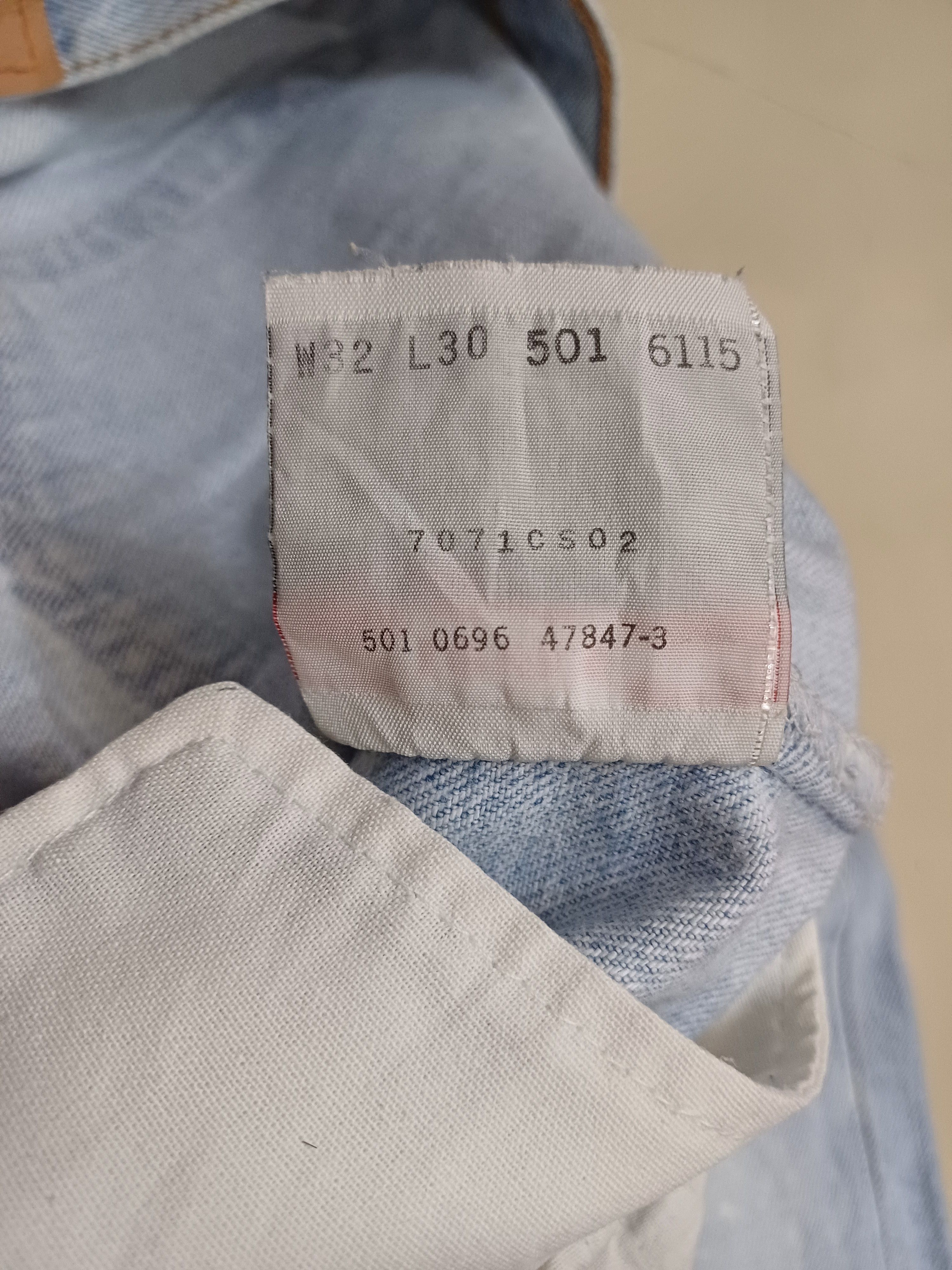 Levi's Vintage Clothing Crazy Distressed, vintage 90s Levis 501 🔥🔥🔥 Size US 32 / EU 48 - 6 Thumbnail