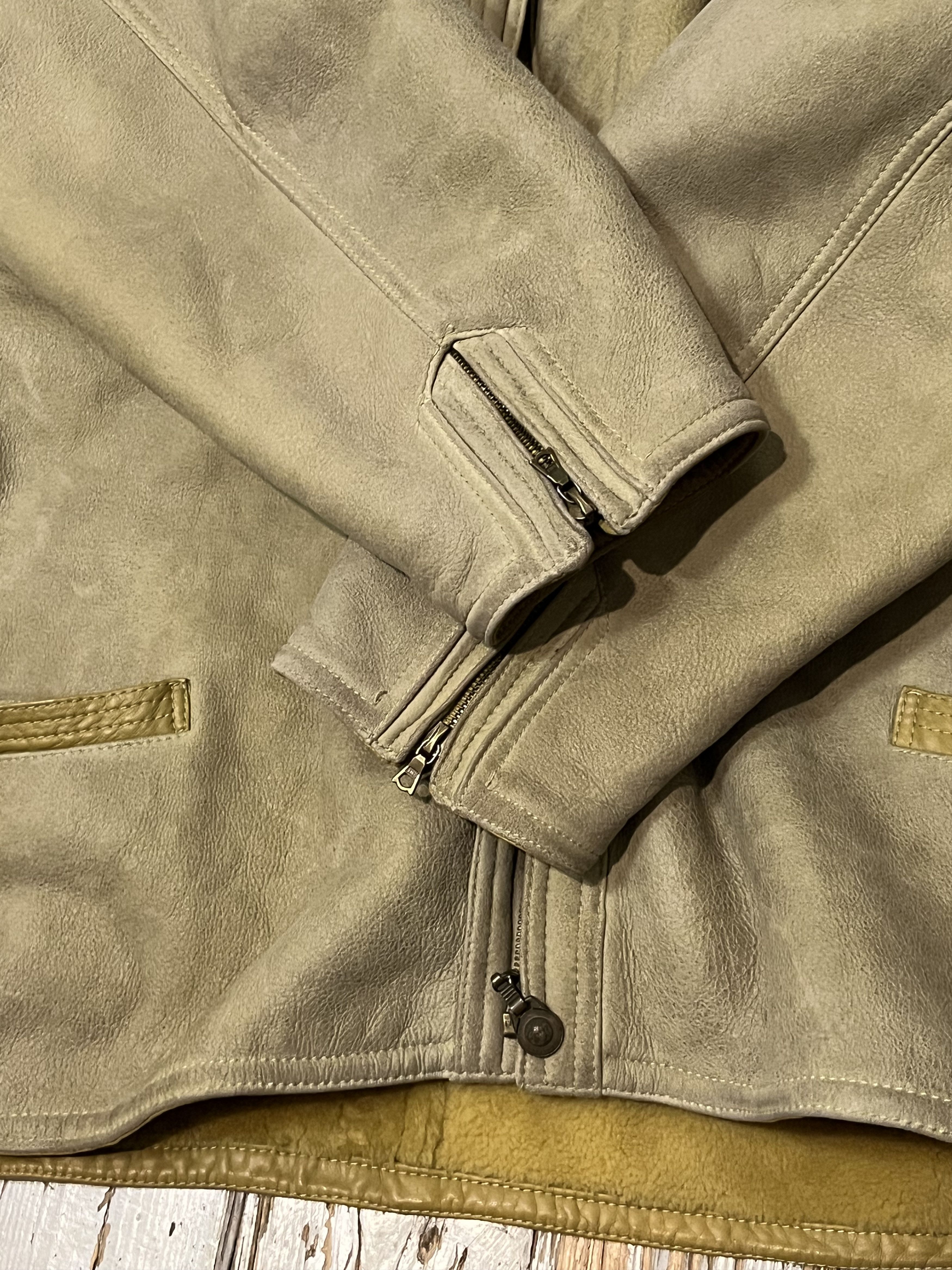 Versace × Vintage Runway 80s Gianni Versace Shearling Jacket Vintage Size XL / US 12-14 / IT 48-50 - 22 Thumbnail