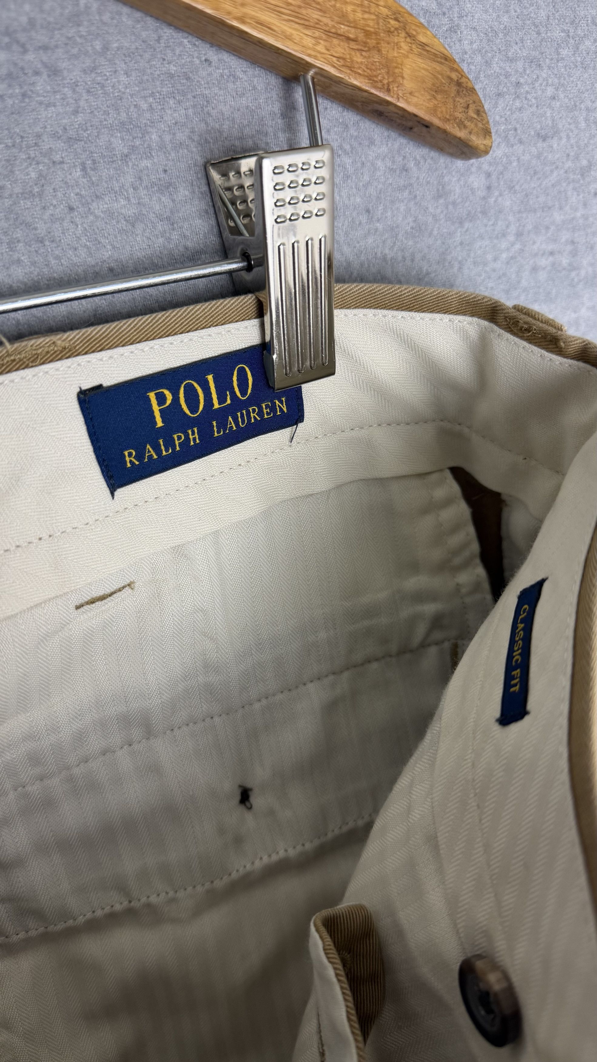 Polo Ralph Lauren Polo Ralph Lauren Classic Fit Chino Pants Mens 32x28 Khaki Size US 32 / EU 48 - 5 Thumbnail