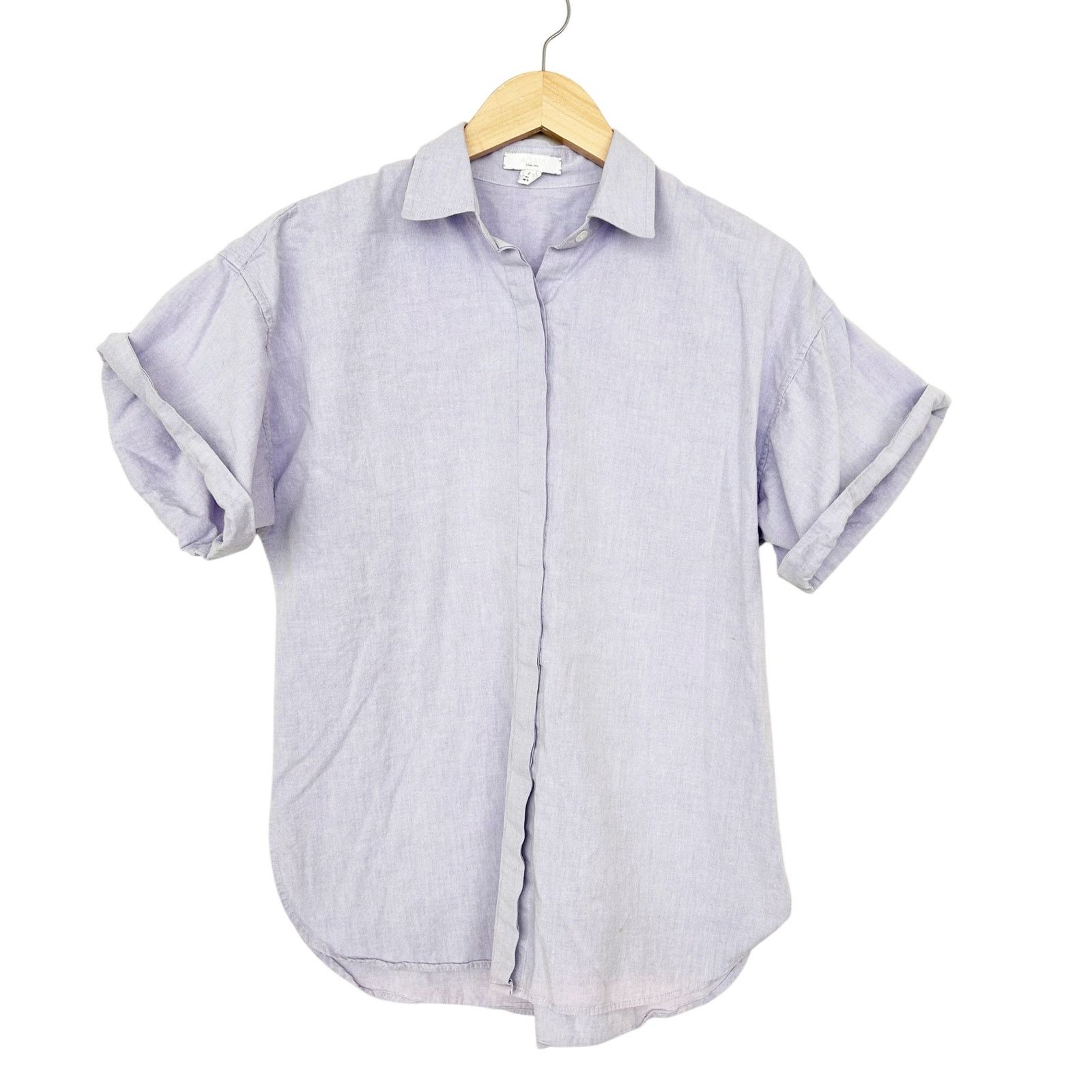 Adam Lippes Adam Lippes Short Sleeve Button Down Shirt Sz 4 Size S / US 4 / IT 40 - 1 Thumbnail