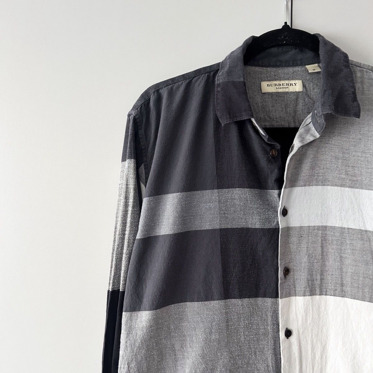 Burberry Burberry check stretch poplin shirt Size US M / EU 48-50 / 2 - 2 Thumbnail