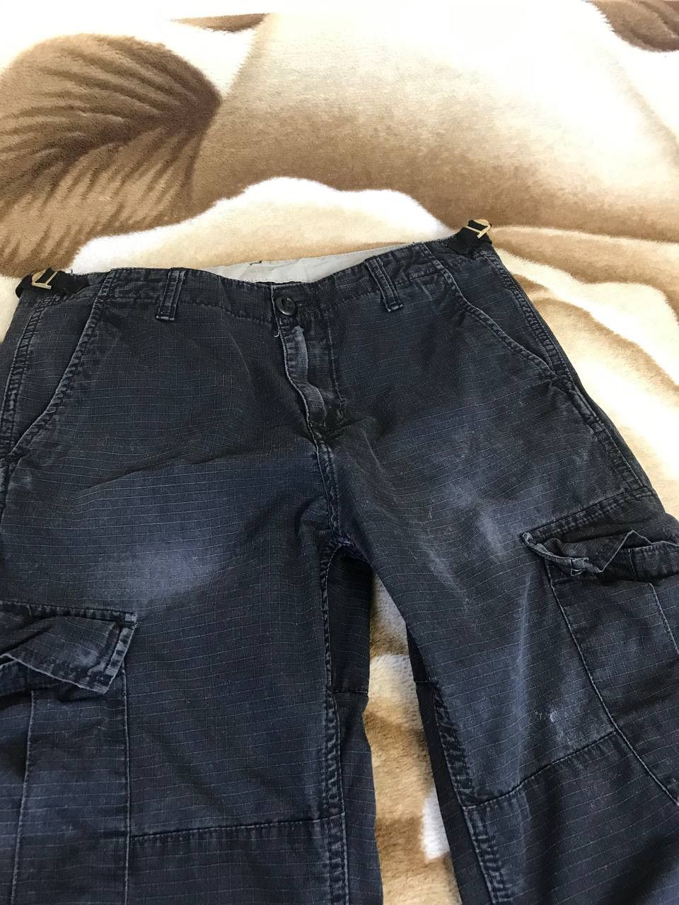 Carhartt 🔥 CARHARTT WIP Cargo Distressed Pants Y2K Thrashed Aviator Size US 32 / EU 48 - 8 Thumbnail