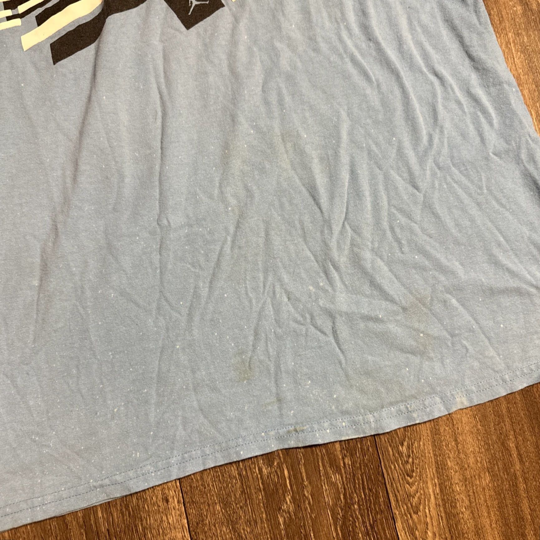 Jordan Brand VINTAGE Air Jordan T-Shirt 2XL Carolina Tar Heel Blue 2000s Retro Flight Mens Size US XXL / EU 58 / 5 - 7 Thumbnail
