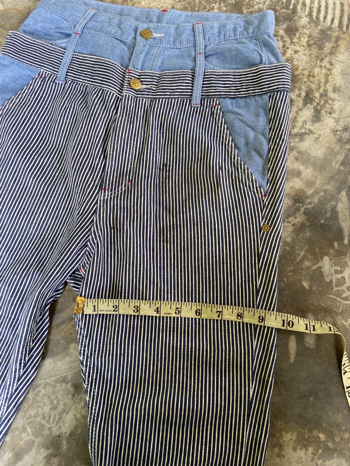Issey Miyake × Japanese Brand × mercibeaucoup Doublewaist Hickory Stripe Mercibeaucoup Pant Size US 30 / EU 46 - 10 Thumbnail
