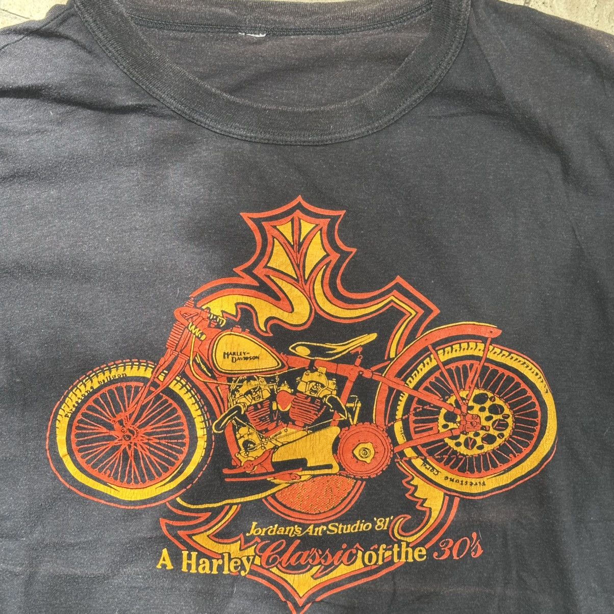 Harley Davidson × Vintage Vintage Harley Davidson Motorcycle T-Shirt Size US L / EU 52-54 / 3 - 2 Thumbnail