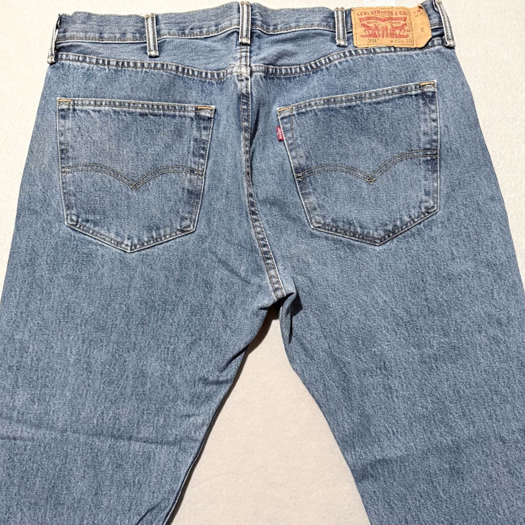 Levi's Levi'S Jeans Mens 40 Blue Men Denim Pockets Mid Rise Relaxed Straight Fit 40X30 Size US 40 / EU 56 - 4 Thumbnail