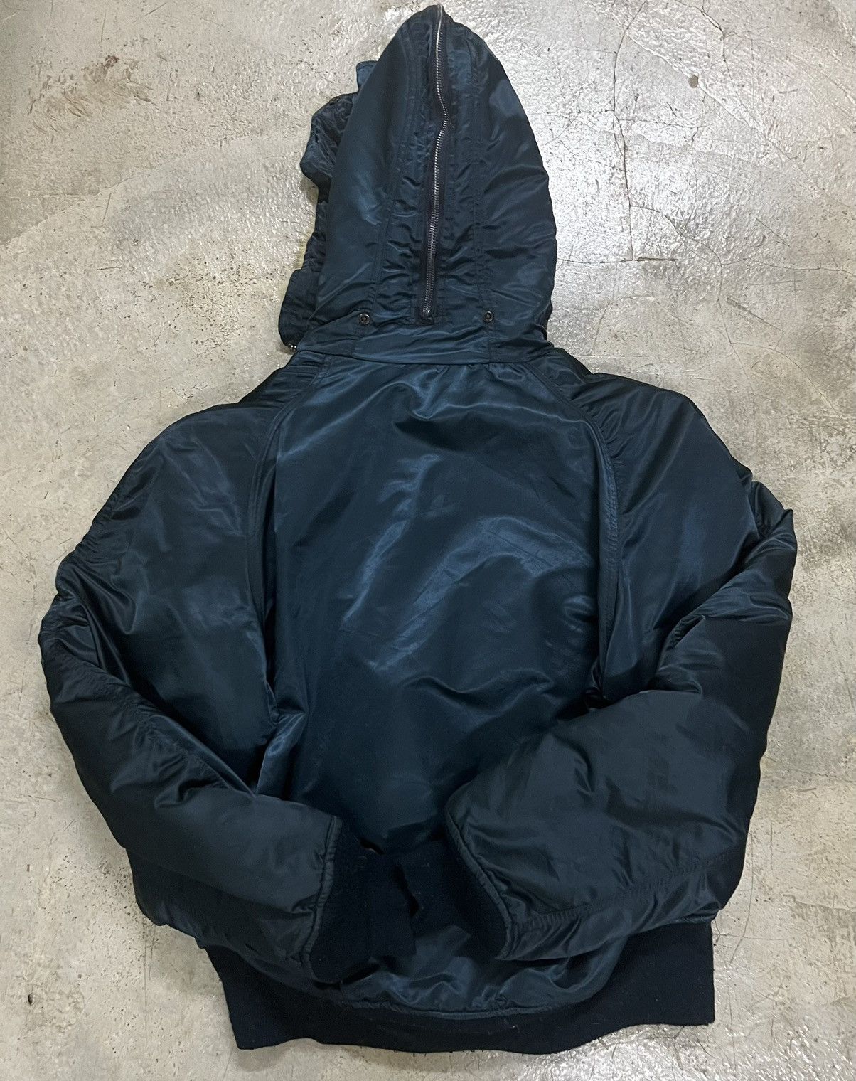 Military × Vintage Military jacket/L/Nylon/Solid color/AAF