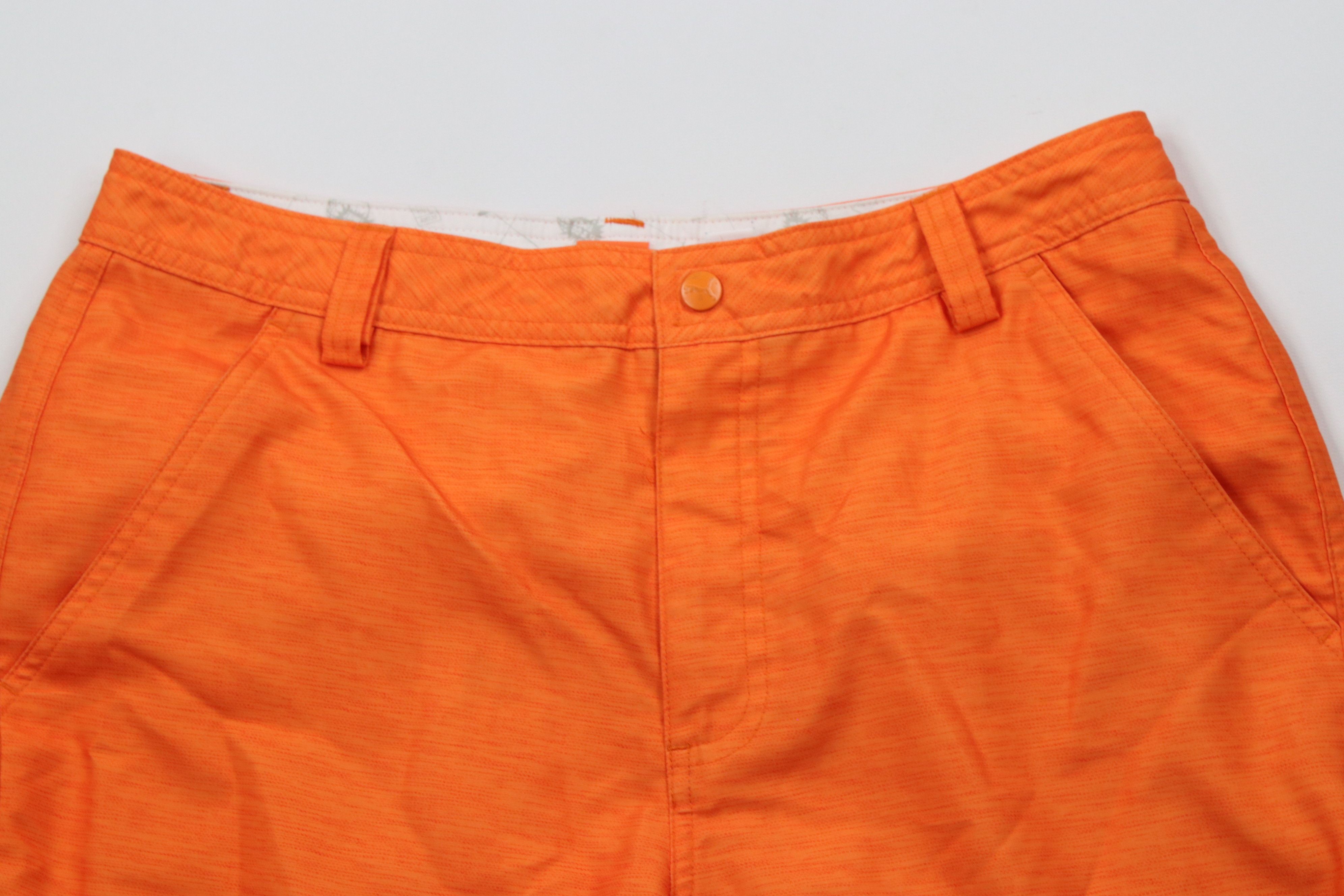 Puma × Vintage Puma Cell Fowler Flat Front Tech Golf Golfing Shorts Orange Size US 32 / EU 48 - 2 Thumbnail