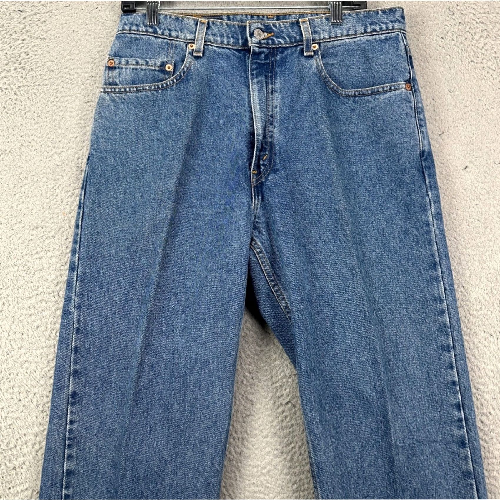 Levi's VINTAGE Levi's 505 Jeans Men 34X34 Straight Blue Regular 5-Pocket Denim Cotton 90s Mens Size US 34 / EU 50 - 3 Thumbnail