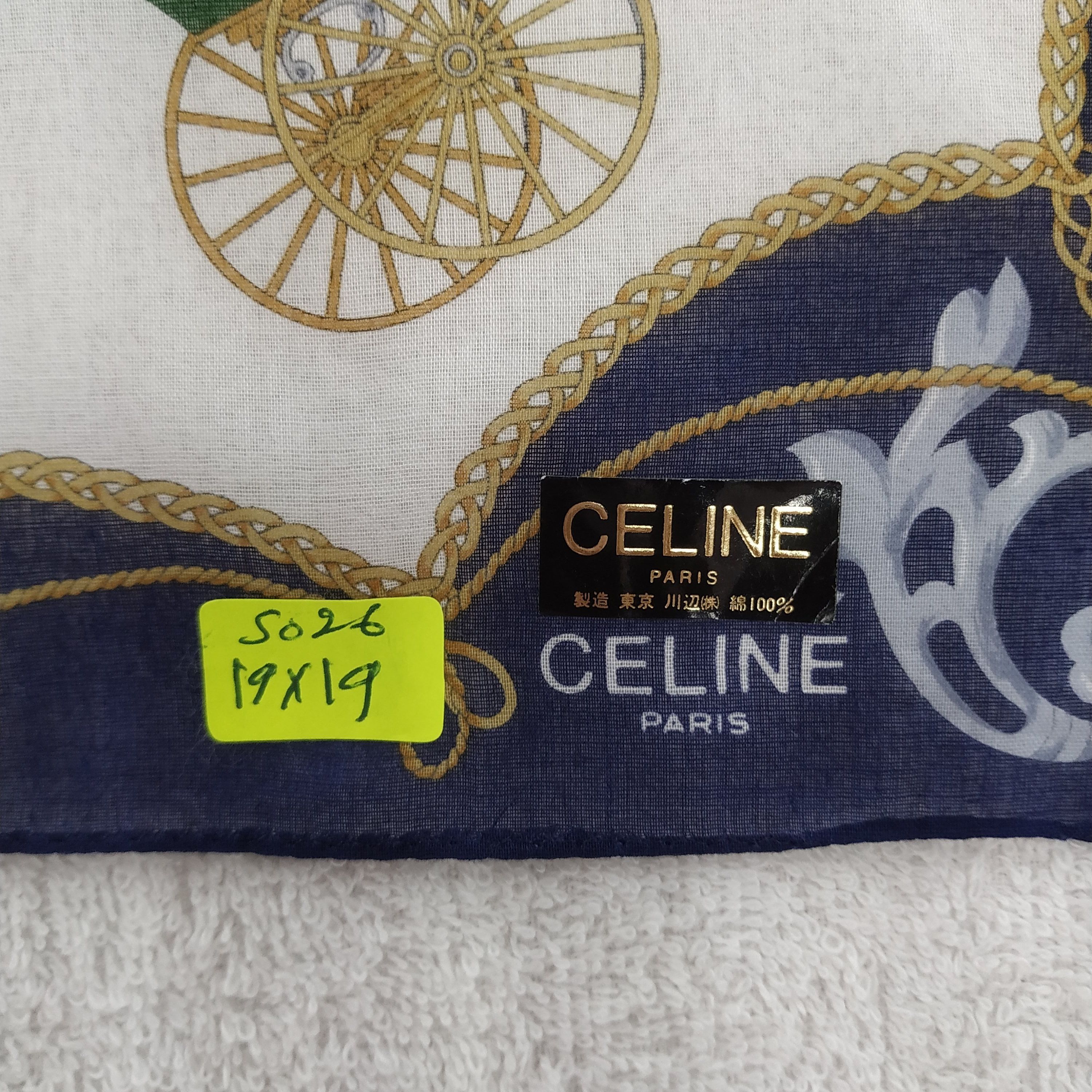 Celine × Vintage Celine Bandana / Handkerchief / Neckerchief - S026 Size ONE SIZE - 5 Thumbnail