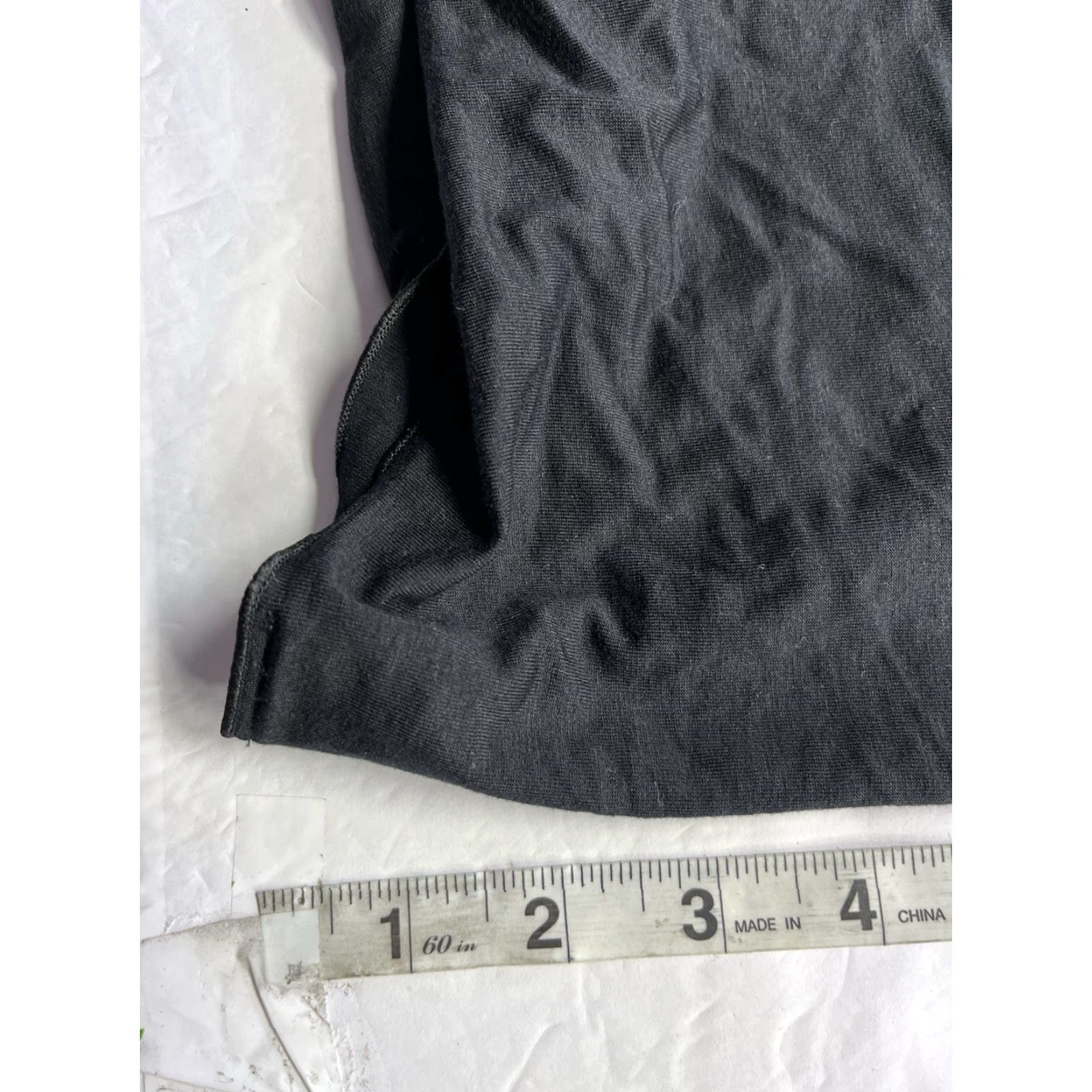 Armani Armani Collezioni Womens Top Shirt Black 14 Regular Knit Cap Sleeve Scoop Neck Short Sleeve Italy Size XL / US 12-14 / IT 48-50 - 5 Thumbnail