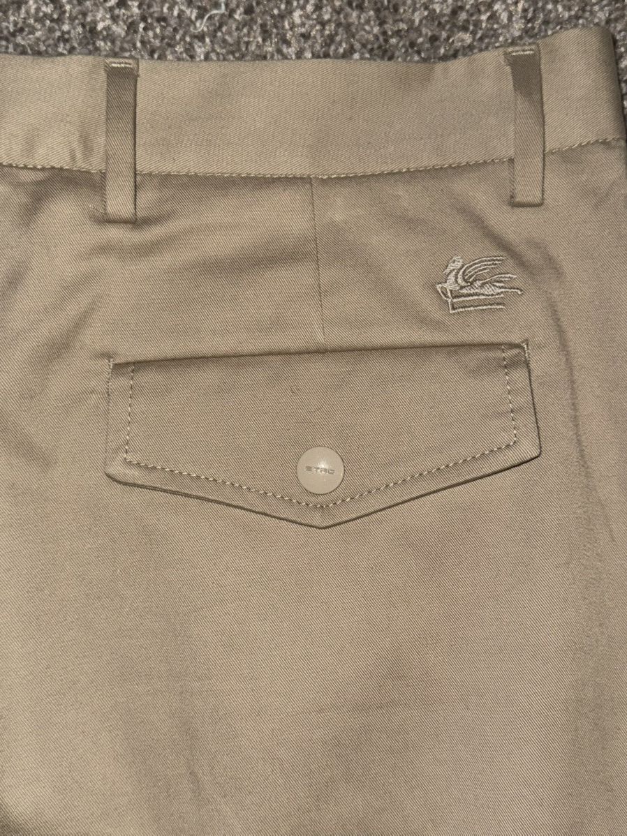 Etro Etro Pleated Khaki Chino Size US 34 / EU 50 - 3 Thumbnail