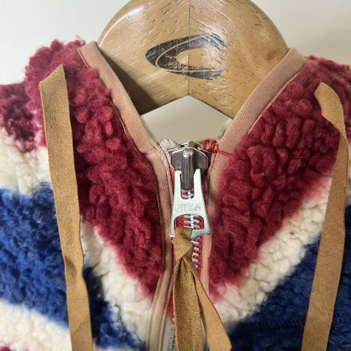 If Six Was Nine RNA Bold Graphic Union Jack Flag hooded Sherpa Fleece Vest Size US M / EU 48-50 / 2 - 3 Thumbnail
