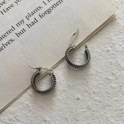 Other 100%925 silver retro punk earrings Size ONE SIZE - 4 Thumbnail