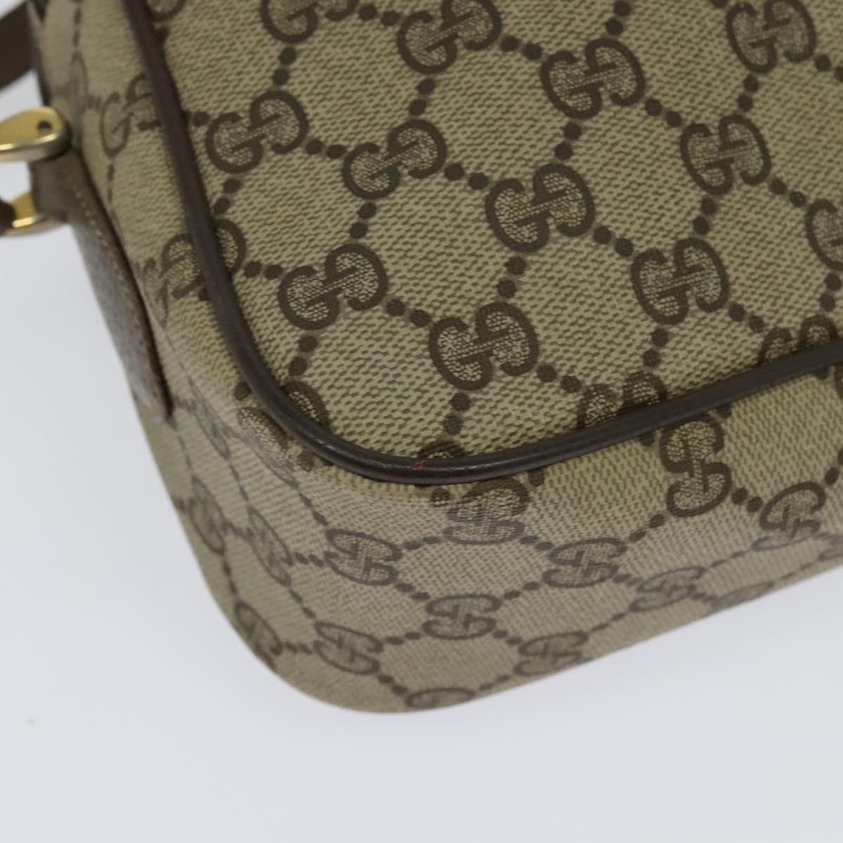 Gucci GUCCI GG Supreme Web Sherry Line Shoulder Bag Pvc Beige 904 Size ONE SIZE - 12 Thumbnail