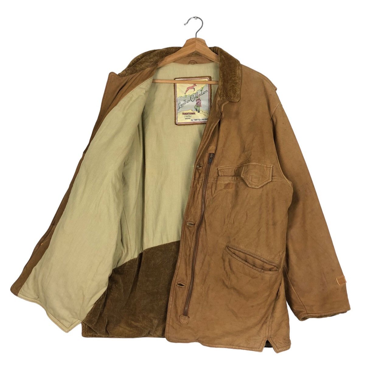 Japanese Brand 🔥Vintage Genuine Leather Jacket Mitsumine Issey Miyake Size US M / EU 48-50 / 2 - 9 Thumbnail