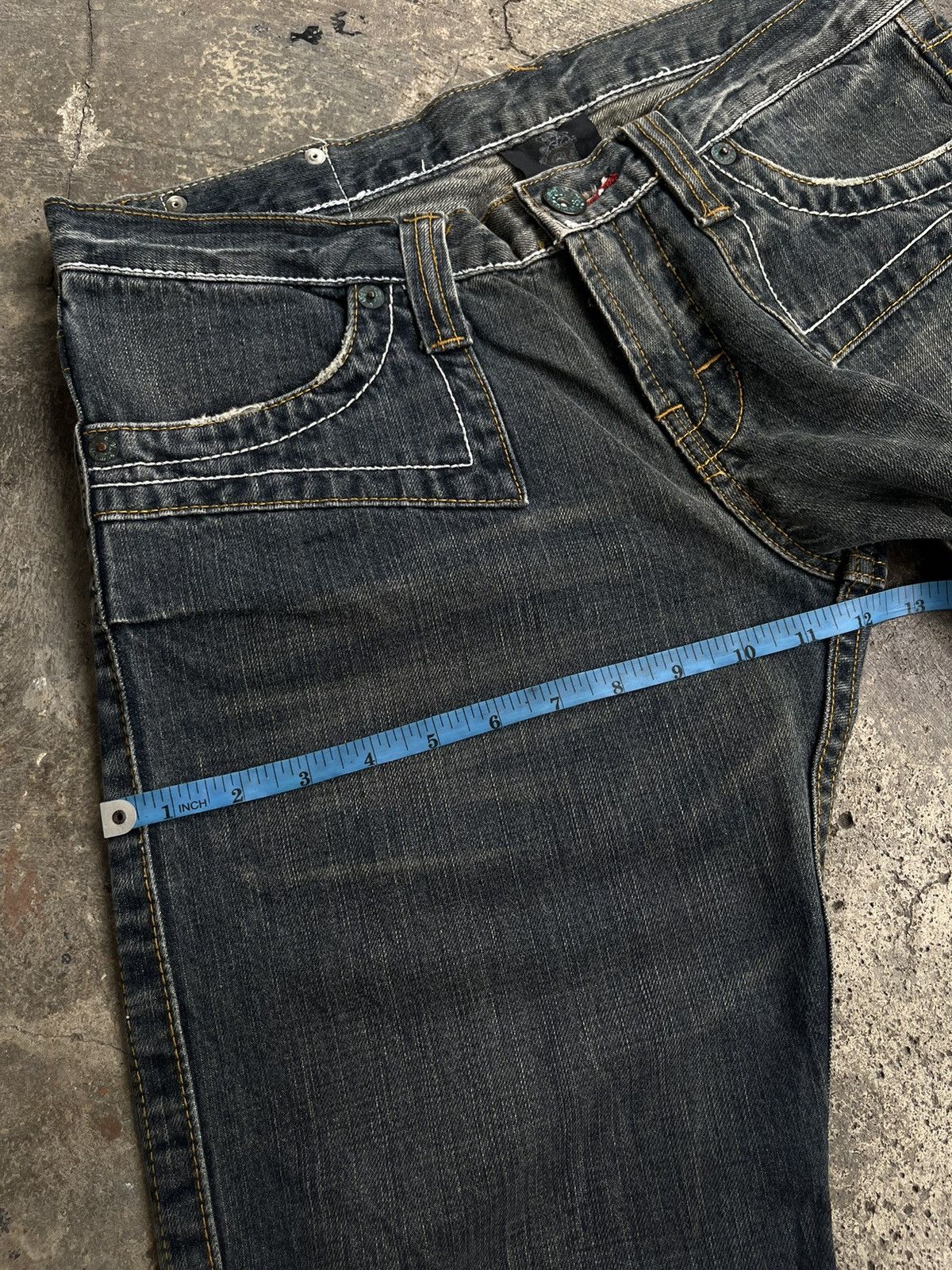 5351 POUR LES HOMMES × If Six Was Nine × Tornado Mart JAPANESE SEMANTIC DESIGN FLARE BOOT CUT GOTHIC VKEI STYLE Size US 33 - 15 Thumbnail