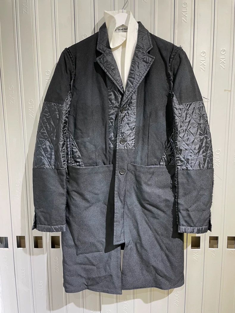 Comme Des Garcons Double-sided long windbreaker cotton-pad